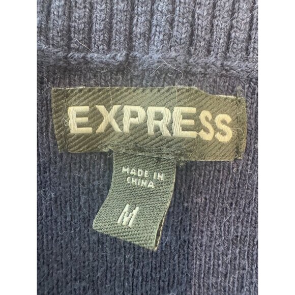 Express V Neck Women's Long Sleeve Sweater, size medium - Picture 6 of 11